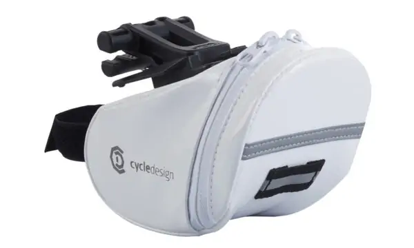 Сумка підсідельна Cycledesign QR PU White (BG0138)