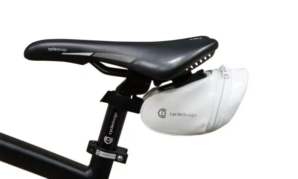 Сумка підсідельна Cycledesign QR PU White (BG0138)