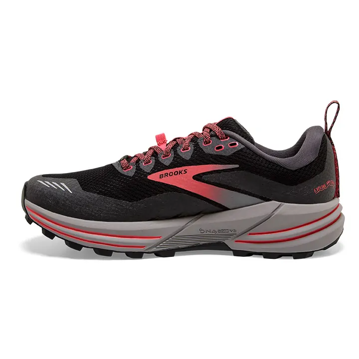 Кросівки жіночі Brooks CASCADIA 16 GTX W 37.5 (6.5US) Black/blackened pearl/coral (1203641B071)