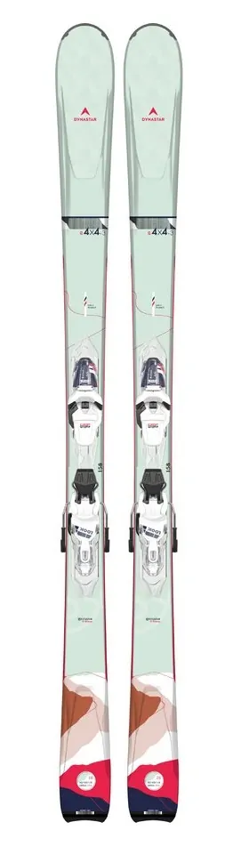 Лижі гірські (комплект) Dynastar E 4X4 3 W + XPRESS W 11 150см White/pink/grey (DAKX303+FCKDW05) WRH