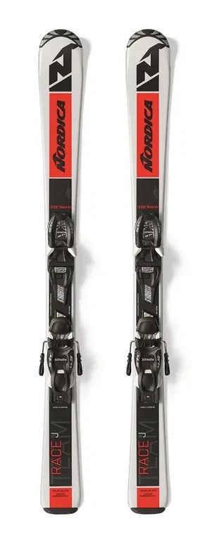 Лижі гірські комплект для підлітків Nordica TEAM J FDT+JR 7.0 130см Black/red/white (0A0345+0C9022ME001)