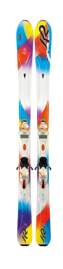 Лижі гірські комплект K2 Superstitious+ERS 11.0 TC 153см White/multicolor (1020100.121.1+1021005.121.2)