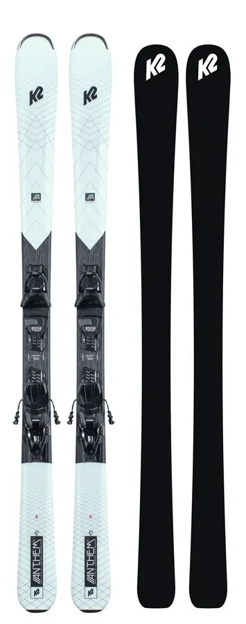 Лижі гірські комплект K2 ANTHEM 75 W+ERP 10 QKCLK 142см White/grey (10E0408.273.1+10E1015.173.1)