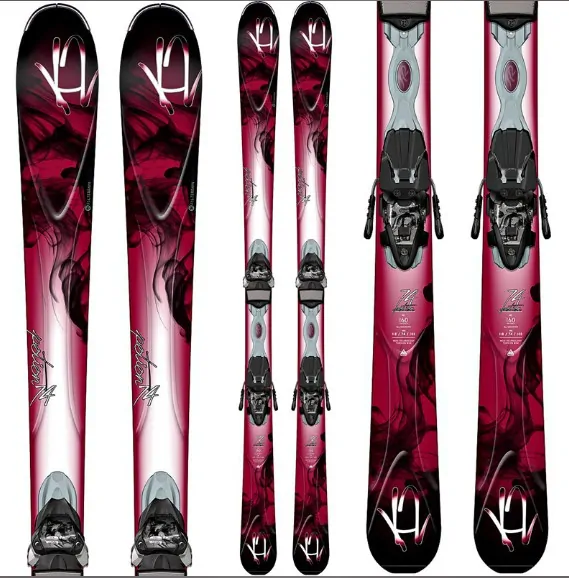 Лижі гірські комплект K2 POTION 74 W+ER3 10.0 146см Burgundy/white/black (1040610.141.1+1041315.141.1)