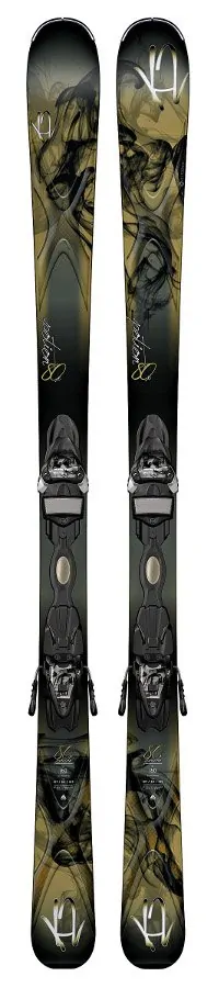 Лижі гірські комплект K2 POTION 80 X ER3 10 TC+ER3 10.0 TC 146см Khaki/grey/black (1040614.141.1+1041314.141.1)