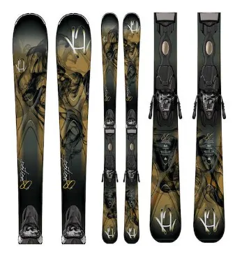 Лижі гірські комплект K2 POTION 80 X ER3 10 TC+ER3 10.0 TC 146см Khaki/grey/black (1040614.141.1+1041314.141.1)