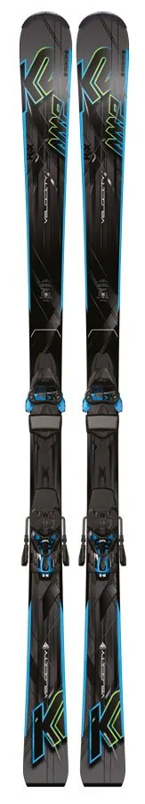 Лижі гірські комплект K2 AMP VELOCITY+M3 11 TC 165см Grey/black/blue (1050002.140.1+1051107.140.1)