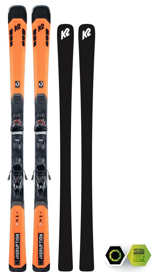 Лижі гірські комплект K2 DISRUPTION 78C+M3 11 COMPACT QKCLK 163см Orange/black (10E0007.242.1+10E1012.142.2)