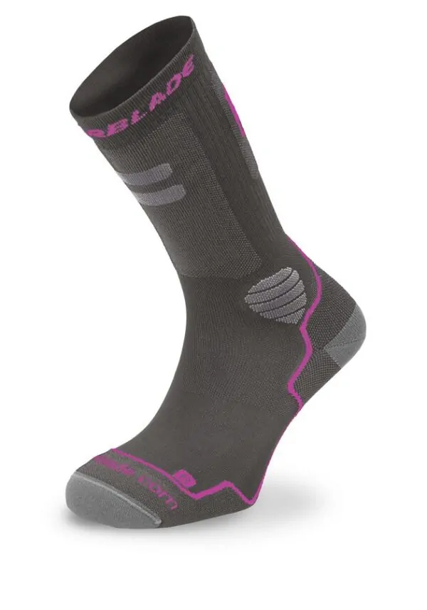Шкарпетки для роликів жіночі Rollerblade HIGH PERFORMANCE W SOCKS L Dark grey/pink (06A85100 500)