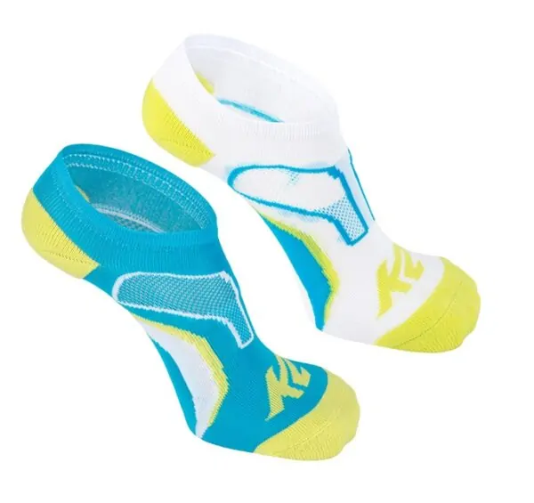 Шкарпетки для туризму K2 ACTIVE TECH LOW CUT SOCK 2 PAIRS 35-38 White/lime+turquise/lime (11766)