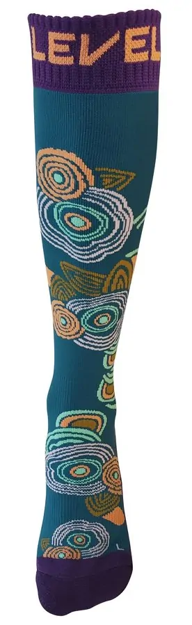 Шкарпетки сноубордичні жіночі Level WILD FLOWER 35-38 Multicolor (LSBS20W1D)