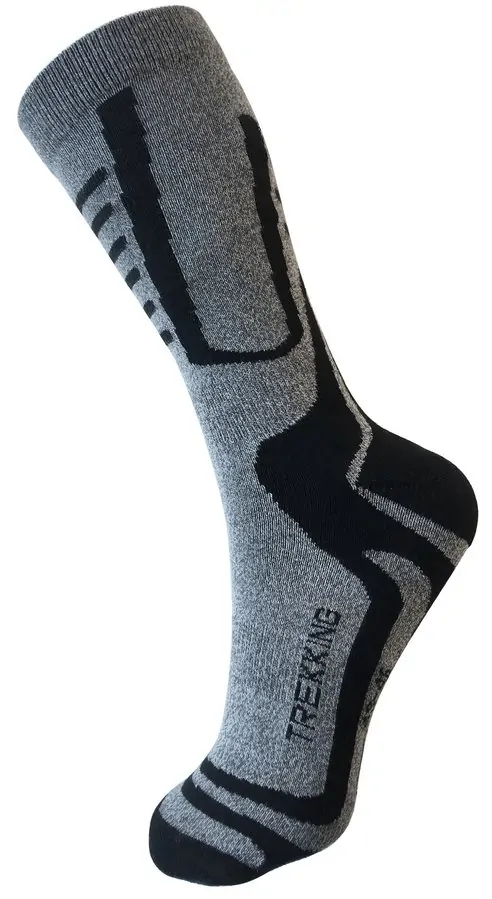 Шкарпетки для туризму Saxifraga HIKER 43-46 Grey/black (SOSK21U2U)