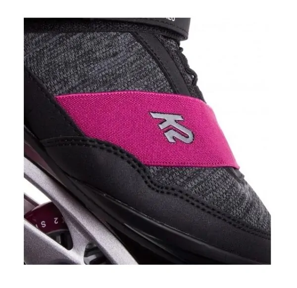 Роликові ковзани для дорослих K2 ALEXIS 80 ALU W 36 (6.0US) 230мм Black/dark grey/pink (30E0270.1.1) O