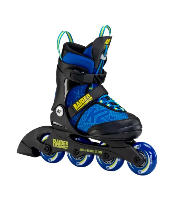 Роликові ковзани дитячі K2 RAIDER PRO M (32-37) 195-230мм Blue/yellow/black (30F0205.1.1)