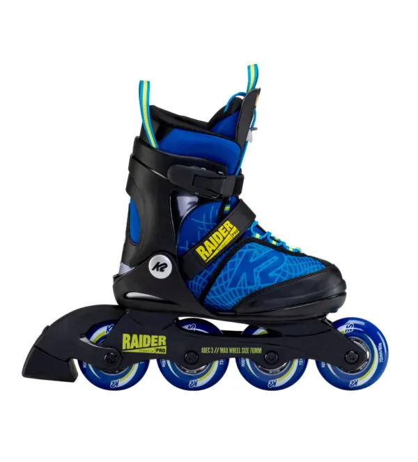 Роликові ковзани дитячі K2 RAIDER PRO M (32-37) 195-230мм Blue/yellow/black (30F0205.1.1)